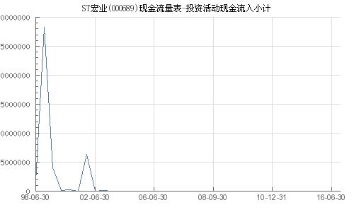 ST宏业 000689 投资活动现金流入小计